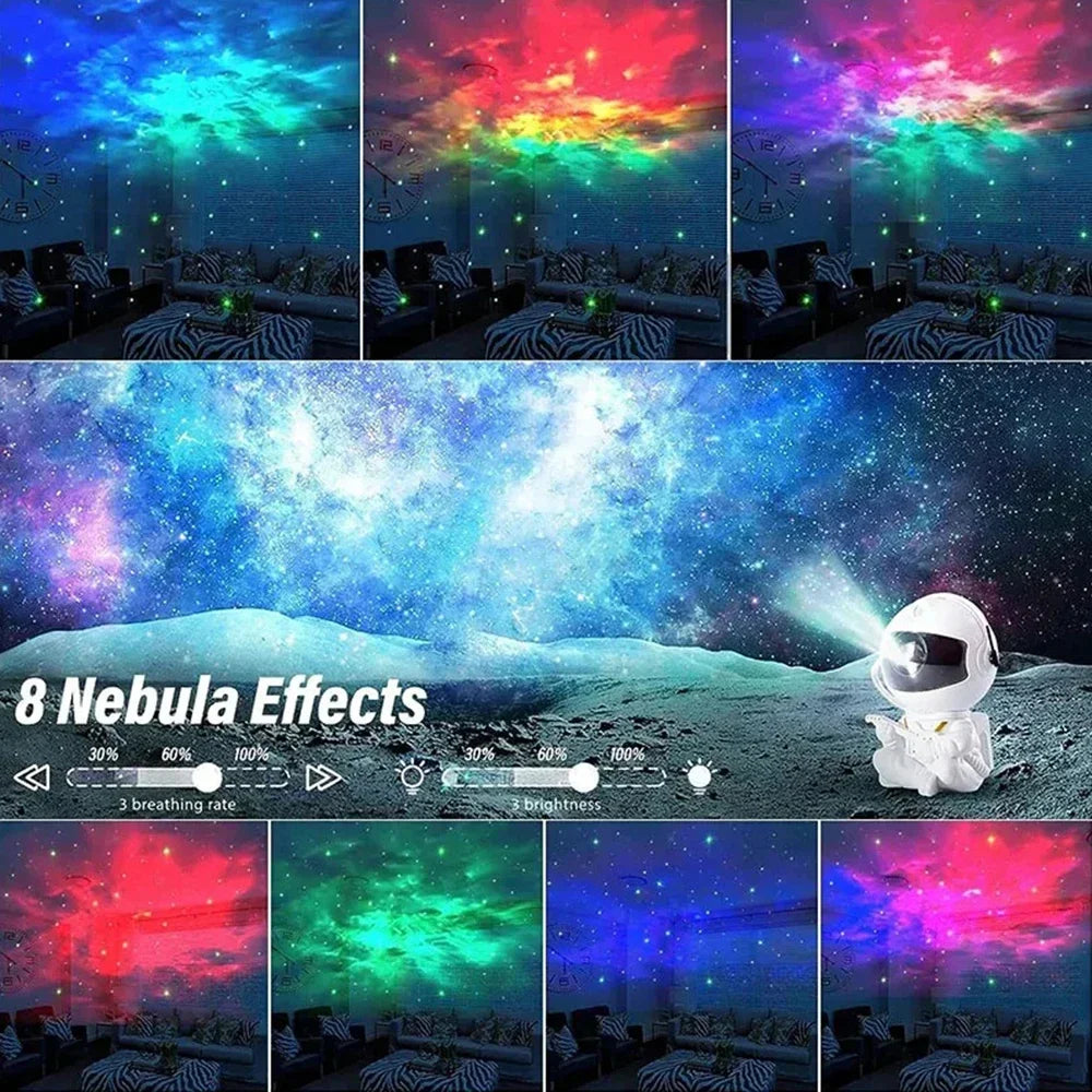 Galaxy Star Astronaut Projector LED Night Light Starry Sky Projector GlowNest