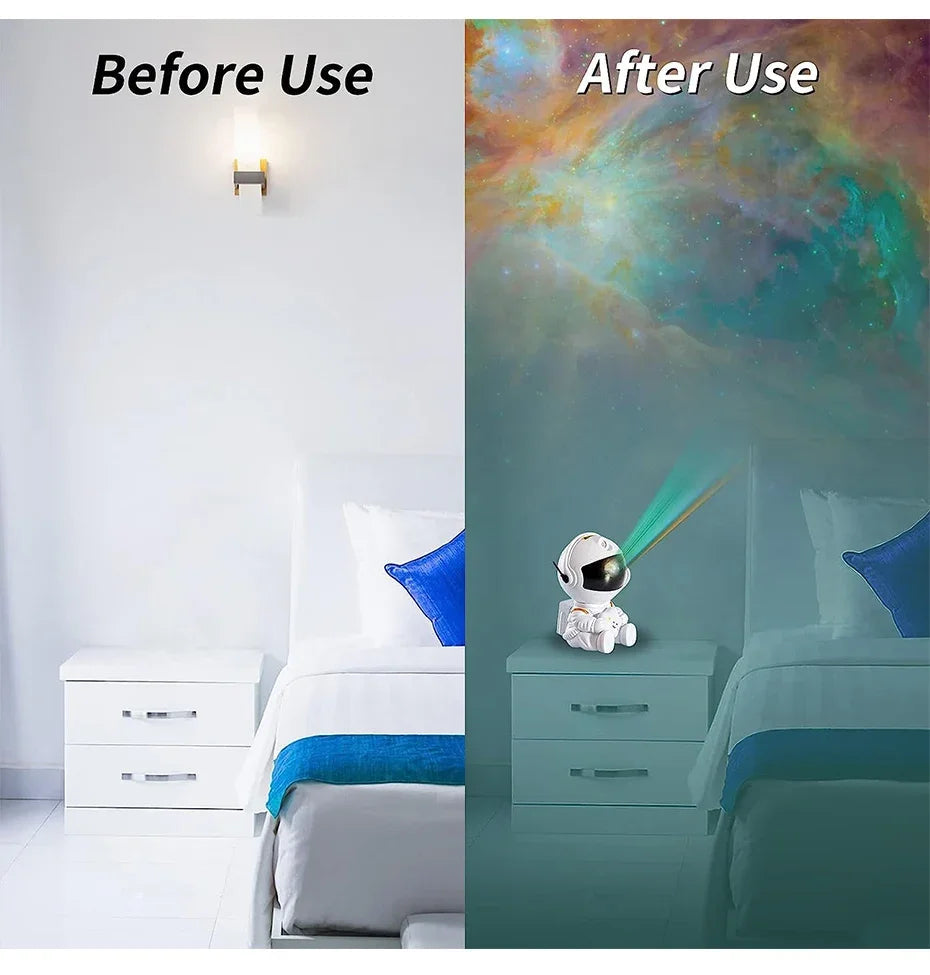 Galaxy Star Astronaut Projector LED Night Light Starry Sky Projector GlowNest