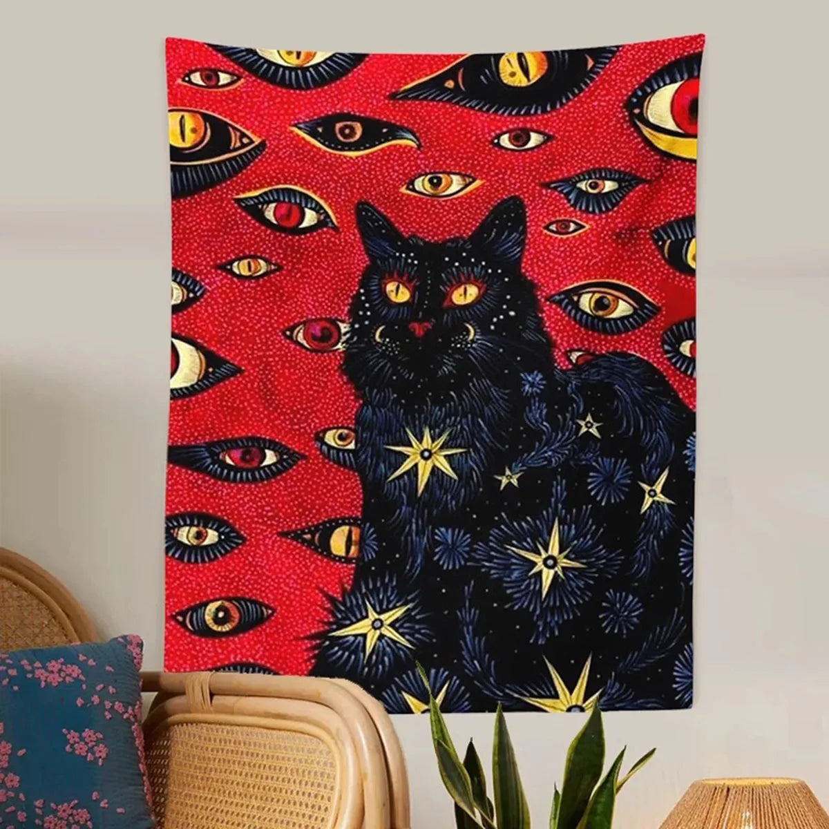 Cat Coven Tapestry GlowNest