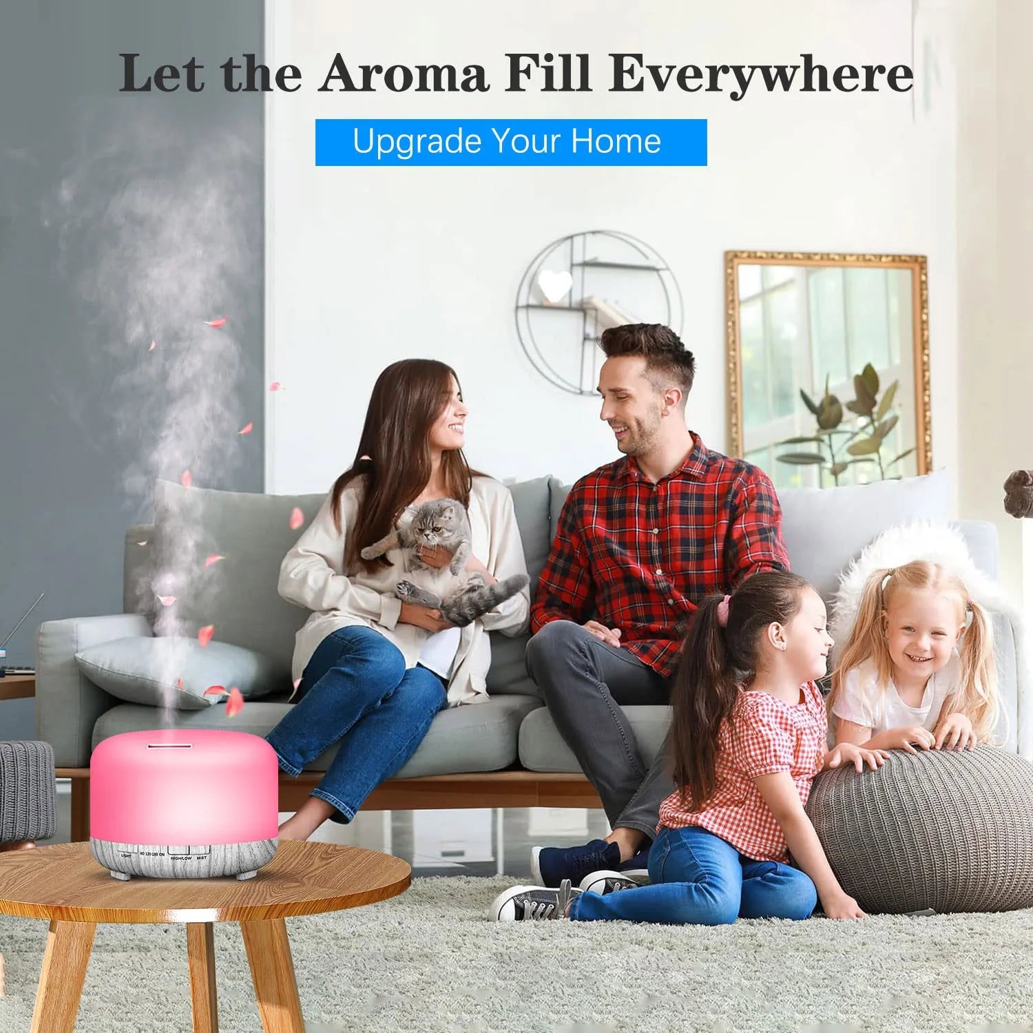500ML Aroma Essential Oil Aromatherapy Diffuser Humidifier (with Remote Control) GlowNest
