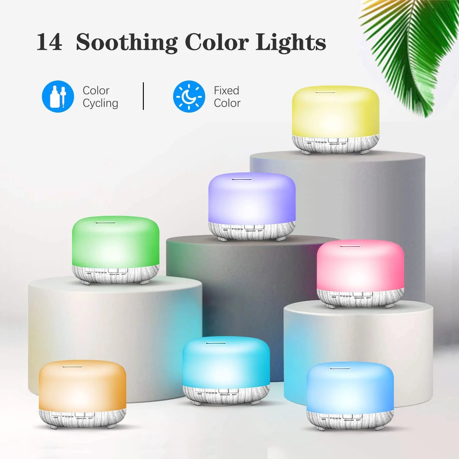 500ML Aroma Essential Oil Aromatherapy Diffuser Humidifier (with Remote Control) GlowNest