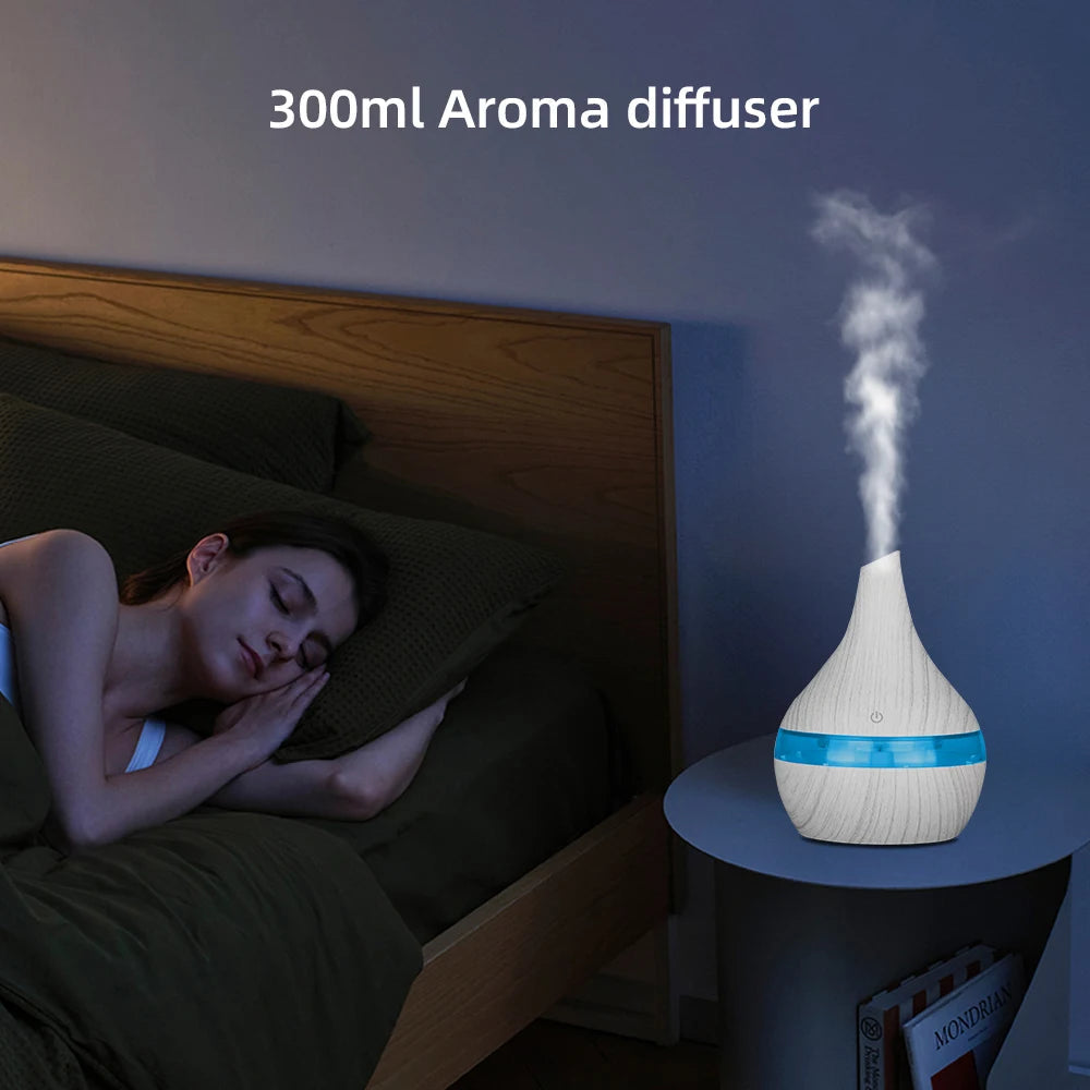 300ml USB Diffuser/Air Humidifier with Multi-Color LED lights GlowNest