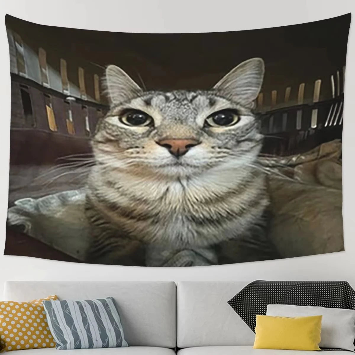 Cat Tapestry Art GlowNest