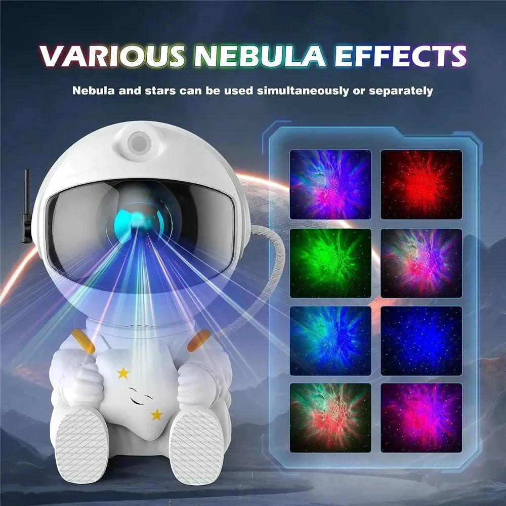 Galaxy Star Astronaut Projector LED Night Light Starry Sky Projector GlowNest